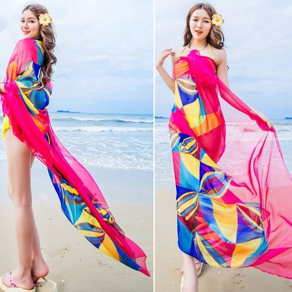 Beach Silk Wrap - Picture 2 of 2